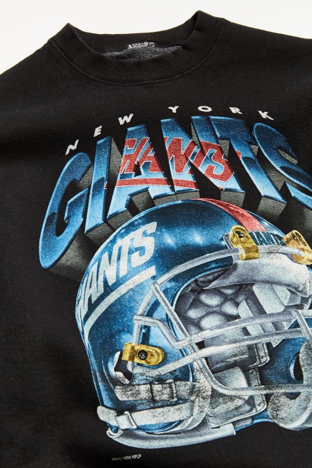 New York Giants Helmet Vintage Football Sweatshirt - Ink In Action