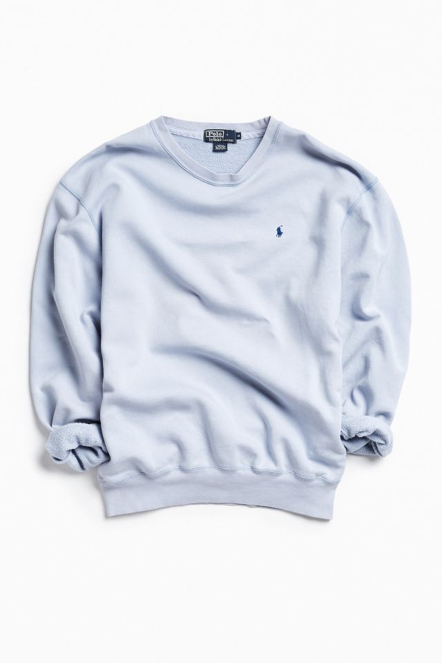 Light blue best sale ralph lauren sweatshirt