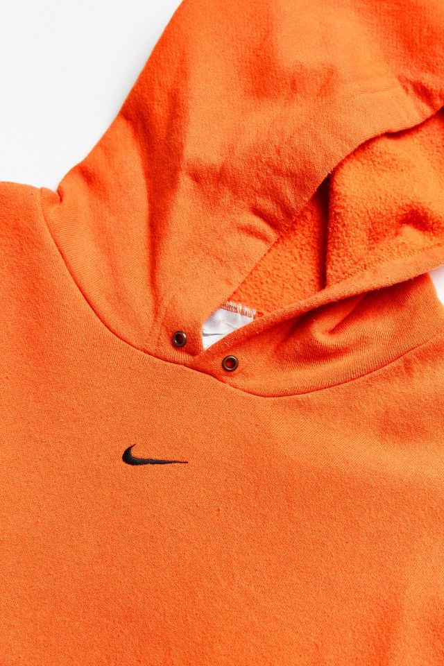 Vintage Nike Orange Logo Hoodie Sweatshirt Urban Outfitters