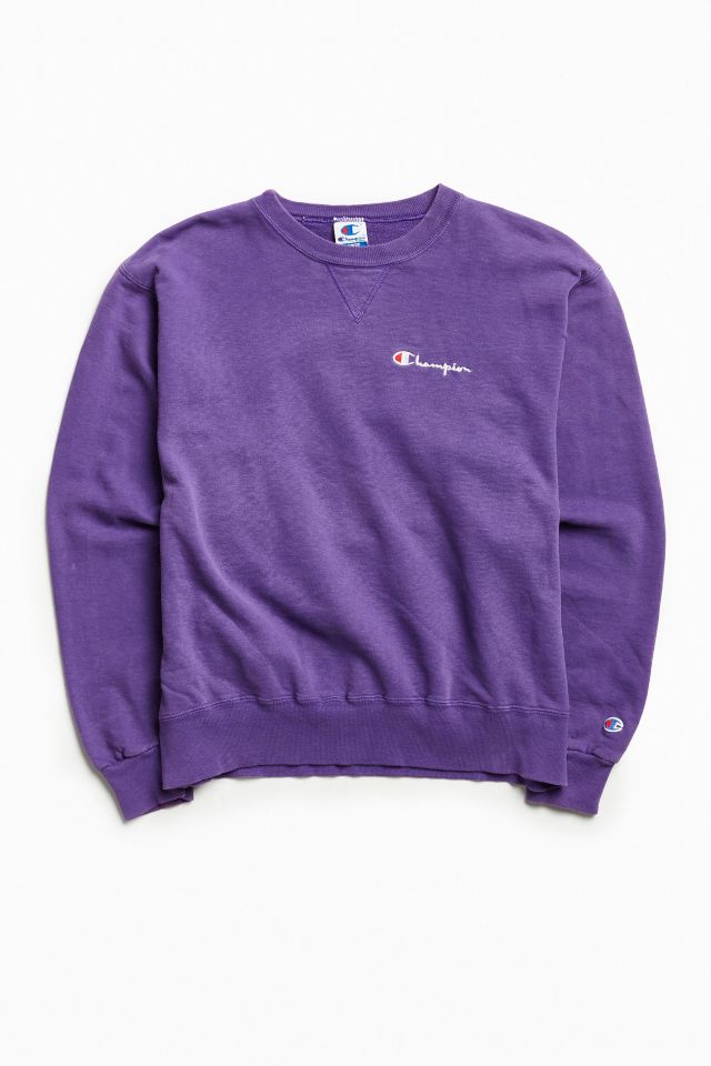 Champion crewneck purple sale