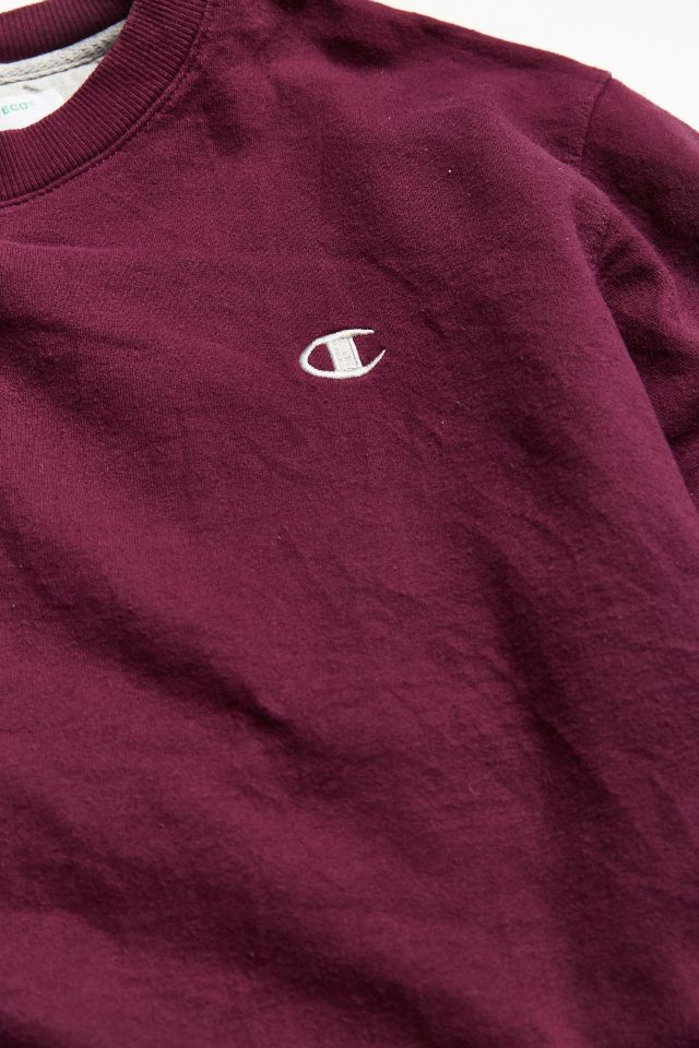 Vintage Champion Plum Small Logo Crew Neck Sweatshirt #3