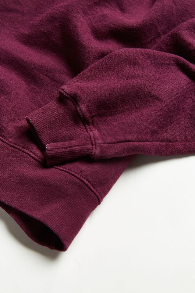 Vintage Champion Plum Small Logo Crew Neck Sweatshirt #4