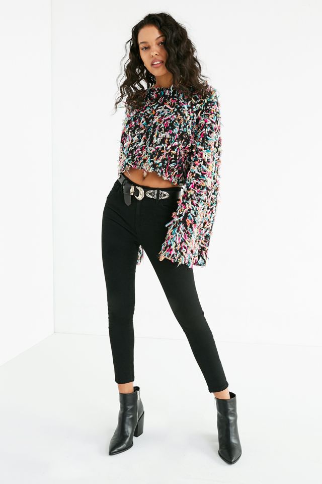 UO Tai Cropped Fringe Sweater #2
