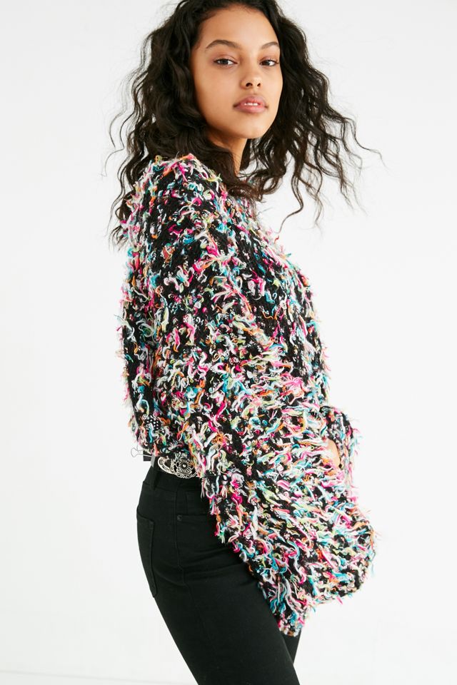 UO Tai Cropped Fringe Sweater #5