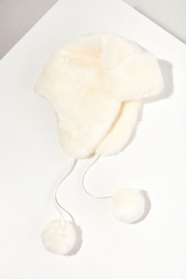 Chapeau de trappeur pelucheux en fausse fourrure #1
