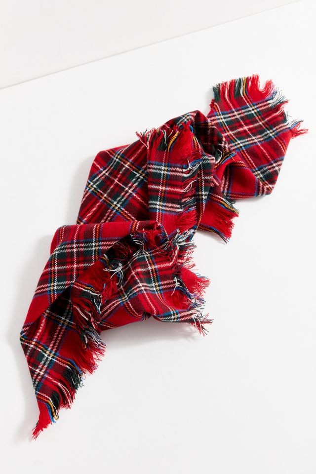 Classic Tartan Square Blanket Scarf #1