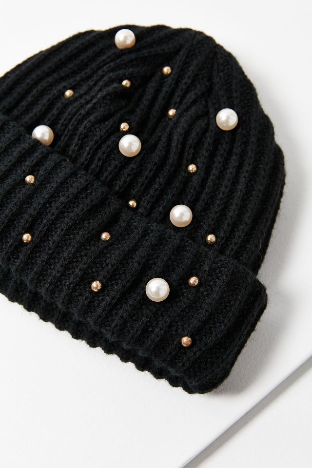 Tuque de pêcheur ornée de perles #2