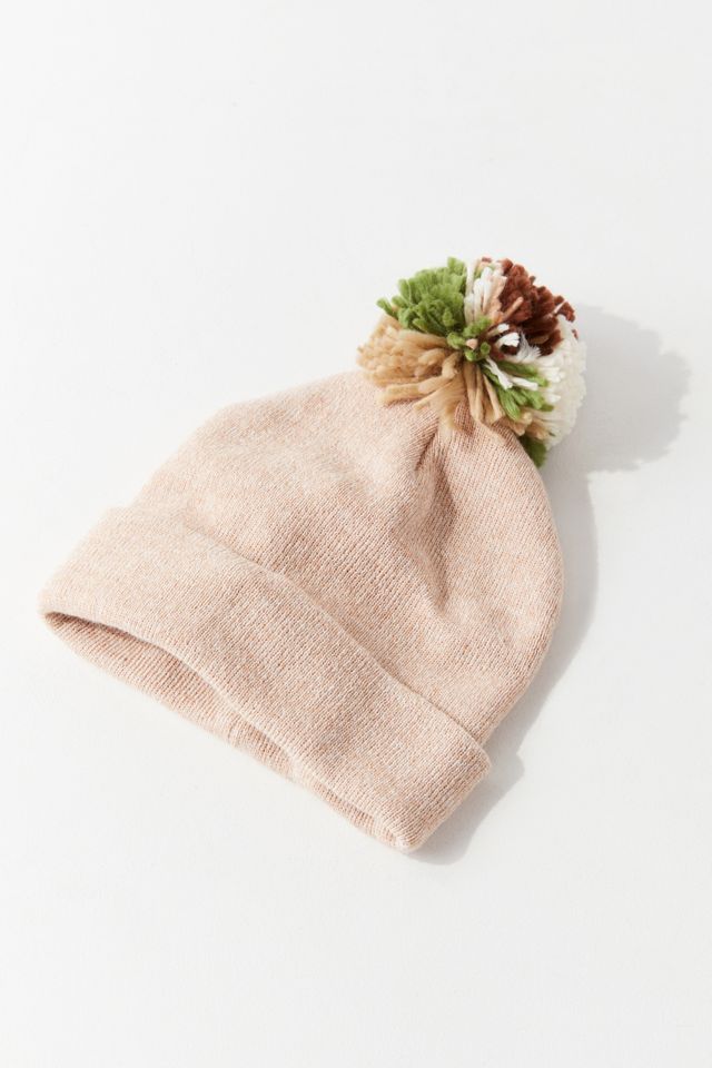 Classic Multicolored Pompom Beanie | Urban Outfitters display picture 3