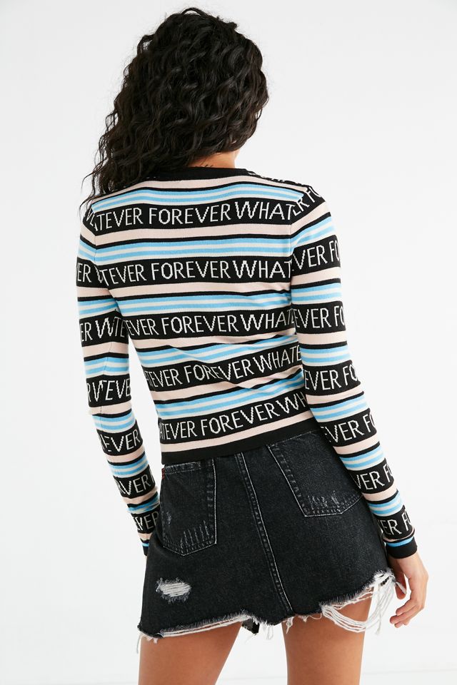 UO Whatever Forever Striped Crew-Neck Sweater #2