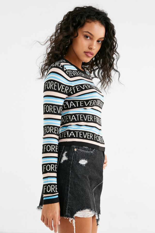 UO Whatever Forever Striped Crew-Neck Sweater #4
