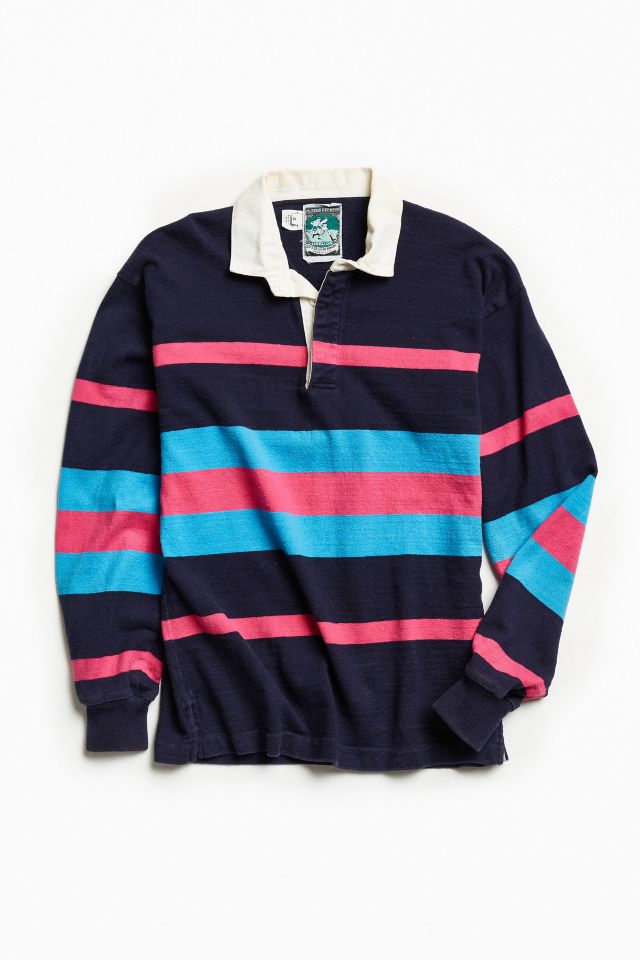 Vintage McIntosh & Seymour Cotton Candy Stripe Rugby Shirt | Urban ...