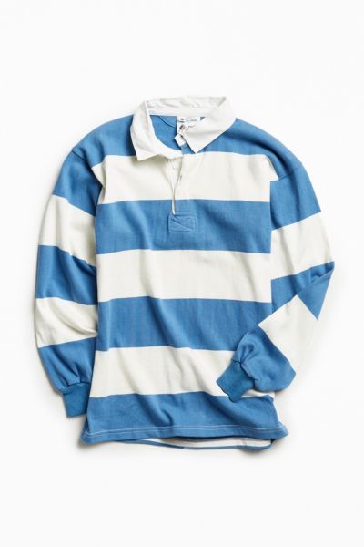 ★★COVERNAT★★ Striped Rugby Sweatshirt Blue CO2303CR11BL MUSINSA | COVERNAT Stripe Rugby Sweatshirt Navy