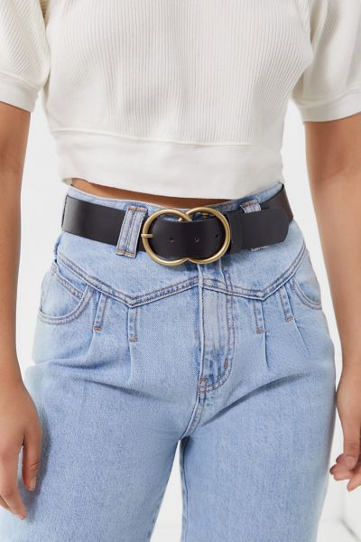 Double O Ring Leather Belt Urban Outfitters