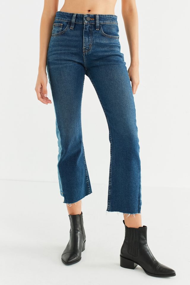 BDG Kick Flare High-Rise Cropped Jean – Patched Stripe #3