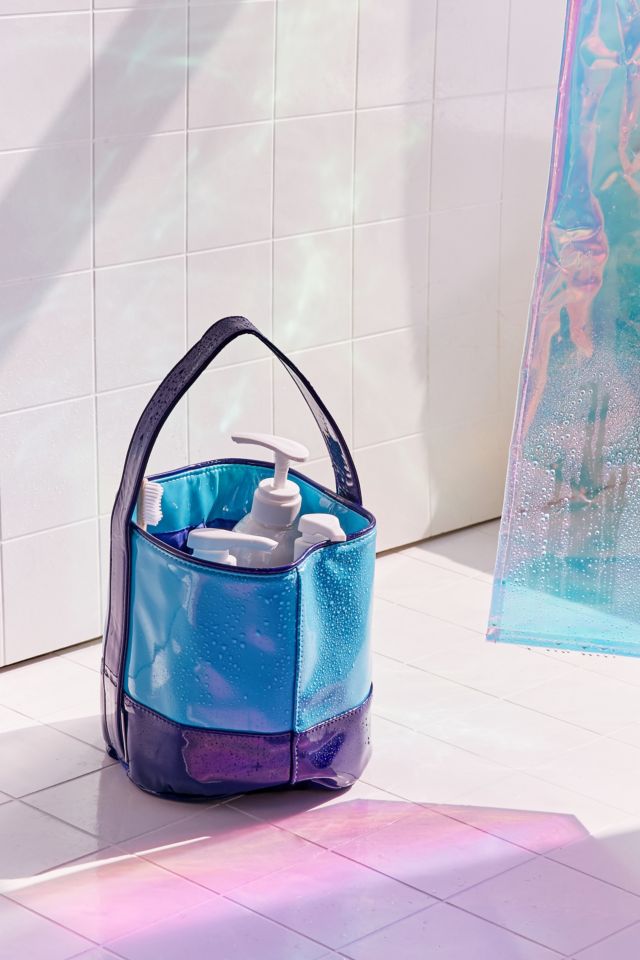 Fourre-tout pour la douche en cuir verni Remy #1