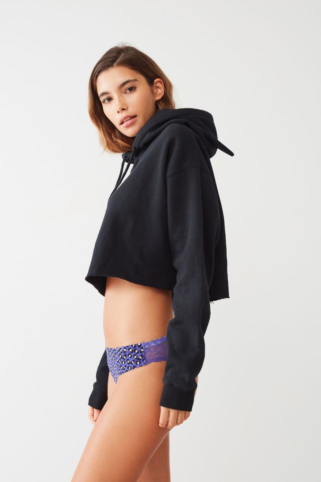 Out From Under Caturday Cropped Hoodie Sweatshirt #5