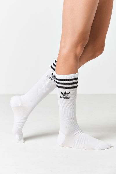 【adidas】U KNEE SOCK 2P WHT/BLK 国内発送 セール】ADIDAS ウェア アディダス U KNEE SOCK 2P ソックス