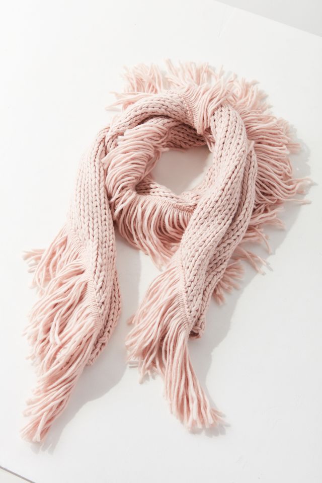 Fringed Knit Scarf #1