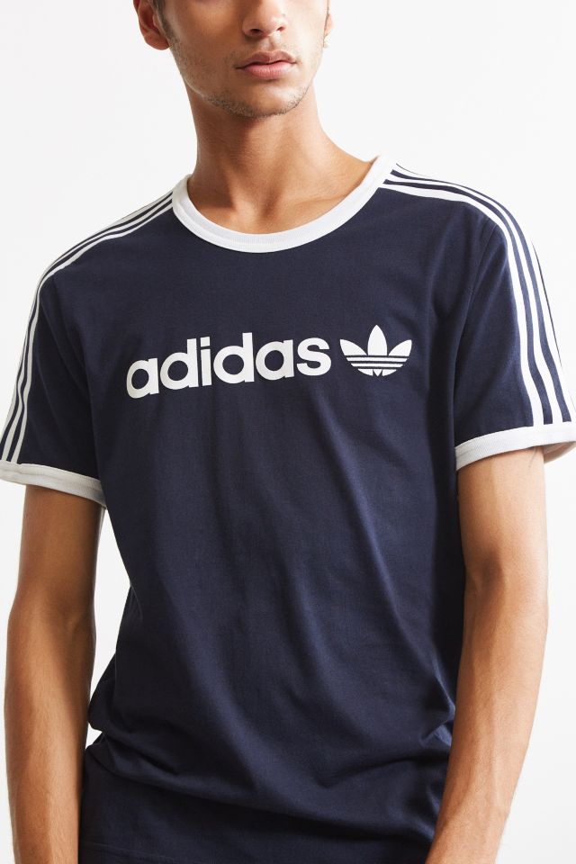 adidas Linear Black + White Tee #1