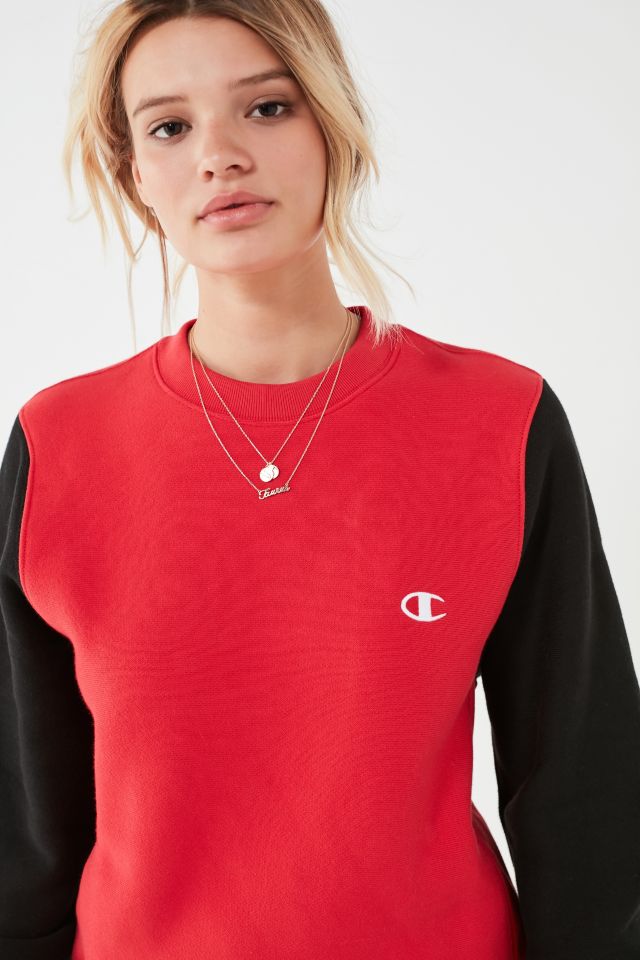 Champion v neck sweatshirt hotsell urban outfitters