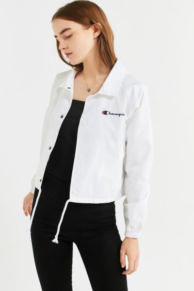 Champion crop black coaches on sale jacket