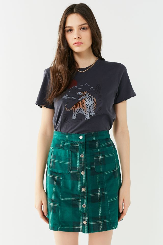 BDG Uncut Corduroy Button-Front Skirt #4