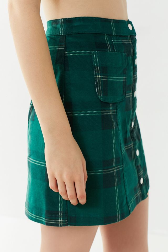 BDG Uncut Corduroy Button-Front Skirt #5
