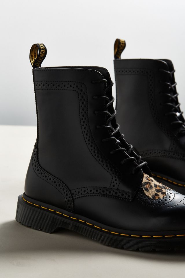 Dr martens leopard hot sale heart boots