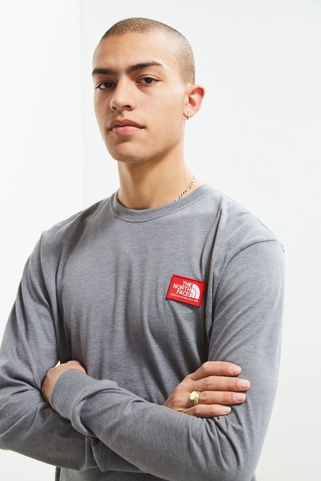 The north face cheap long sleeve patch tee