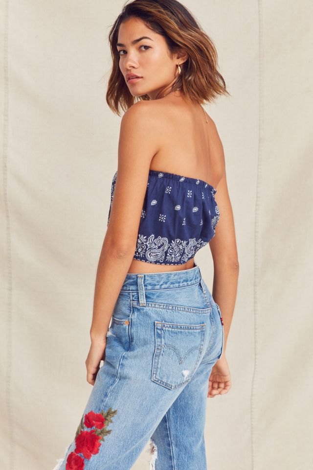 Urban Renewal Remade Bandana Tube Top #4