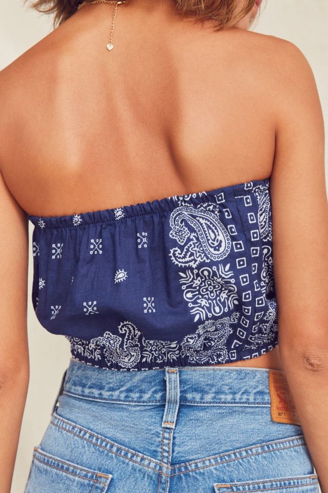 Urban Renewal Remade Bandana Tube Top #5