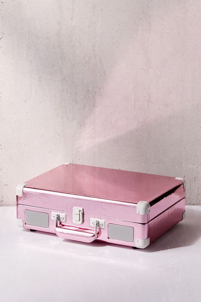Crosley UO Exclusive Pink Foil Cruiser Bluetooth Record Player #1