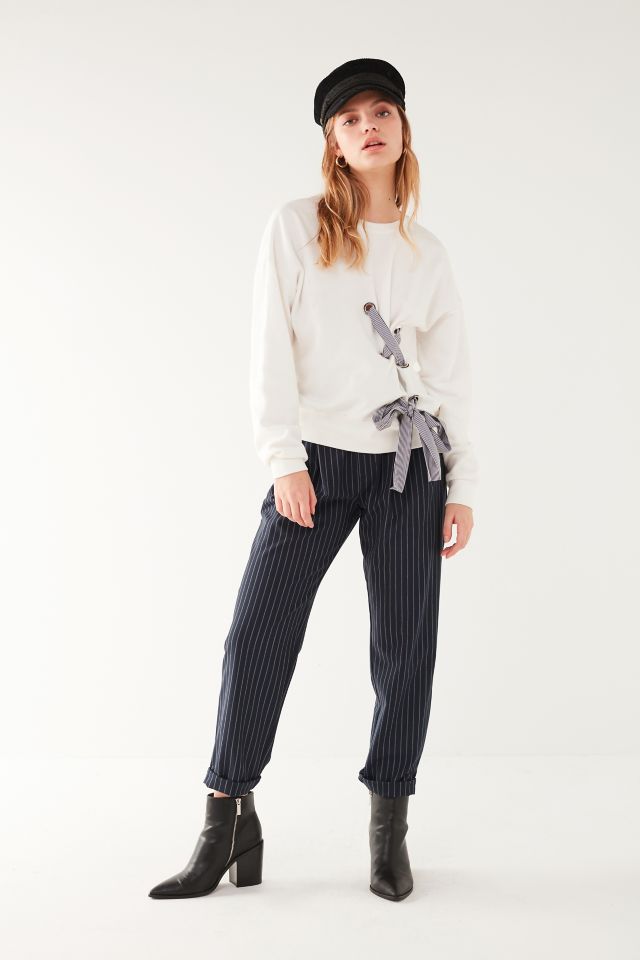 UO Tie-Through Lace-Up Sweatshirt #2