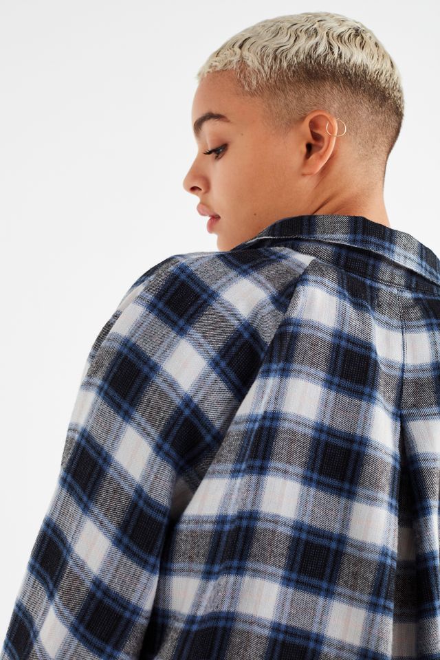 UO Courtney Tie-Front Flannel Top #5