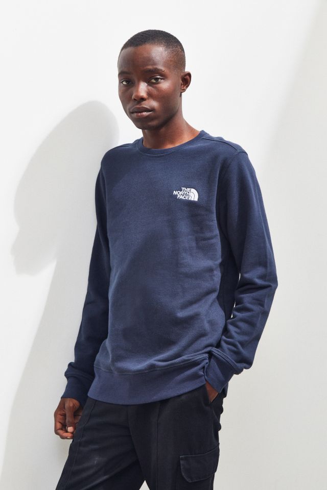 North face navy online sweatshirt