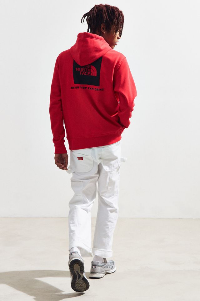 The North Face Red Box Logo Hoodie Sweatshirt | Urban Outfitters