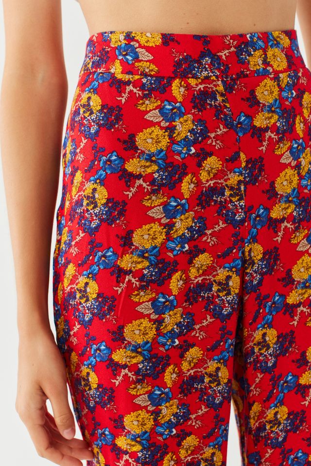 UO Printed Cropped Kick Flare Pant #3