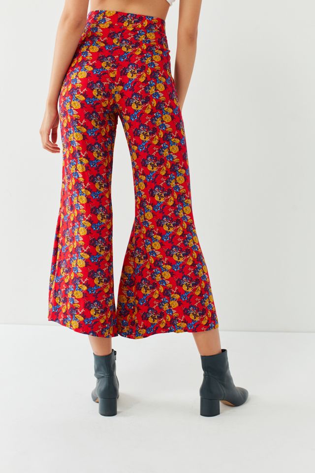 UO Printed Cropped Kick Flare Pant #5