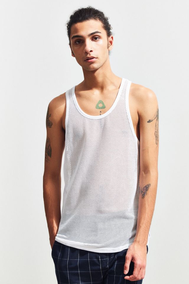 Calvin Klein Body Mesh Tank Top White