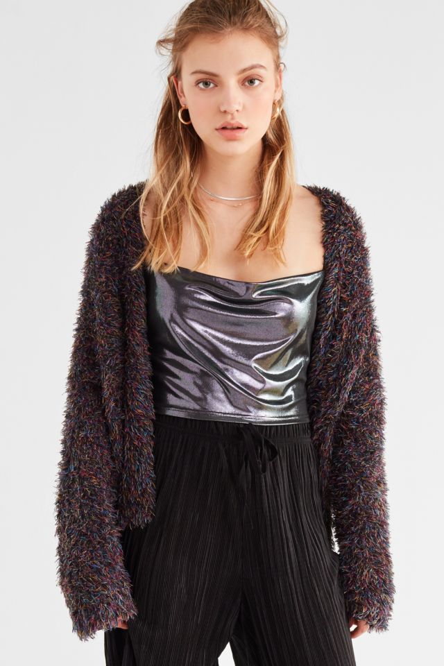 Urban Outfitters UO Haven Metallic Cowl Neck Cami