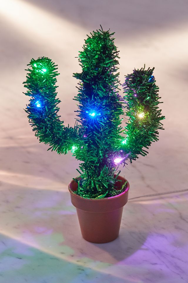 Light-Up Potted Cactus Christmas Tree #1