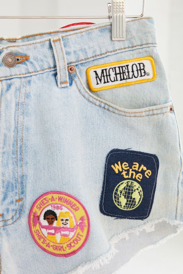 Vintage Levi’s She’s A Winner Patched Denim Short #2