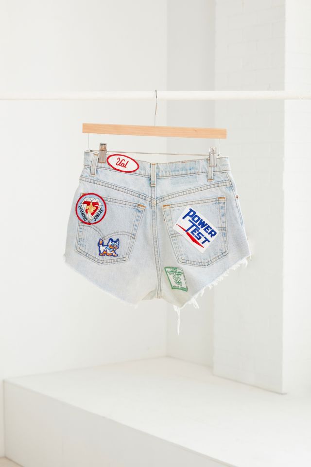 Vintage Levi’s She’s A Winner Patched Denim Short #3