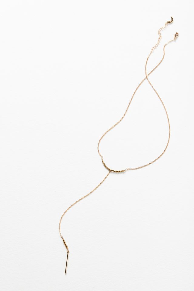 Luna Stone Lariat Necklace #1