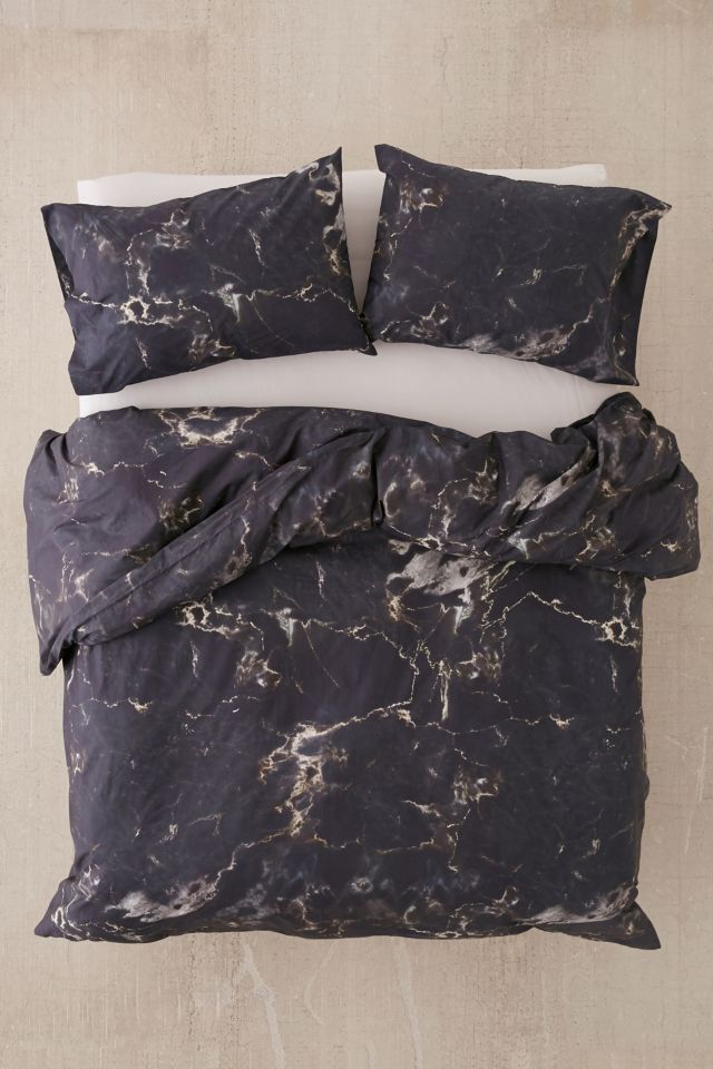 Midnight Marble Duvet Cover #1
