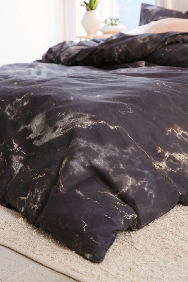 Midnight Marble Duvet Cover #3