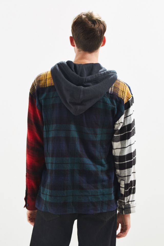 urban outfitters flannel hoodie