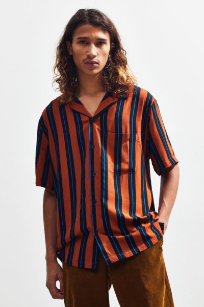 Your Neighbors Baseball Button-Down Shirt - Urban Outfitters