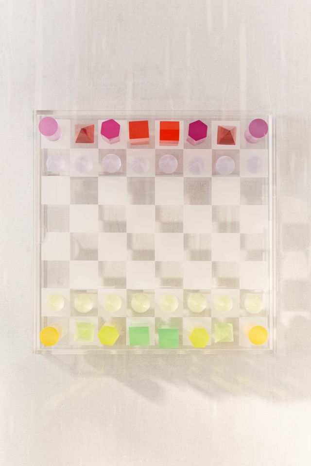 UO Neon Acrylic Chess Set #2
