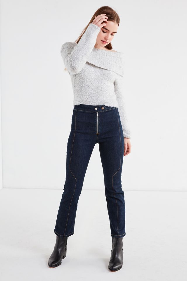 UO Isadora Off-The-Shoulder Boucle Sweater #1